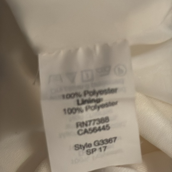 J. Crew ivory racer back scalloped trim layered top blouse Sz 00 - Picture 5 of 5